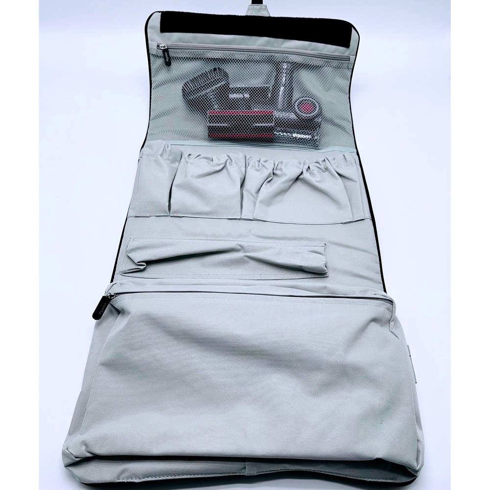 Dyson Vacuum Attachment Tool Kit with Folding Storage Bag 7 Piece Set Grey Black